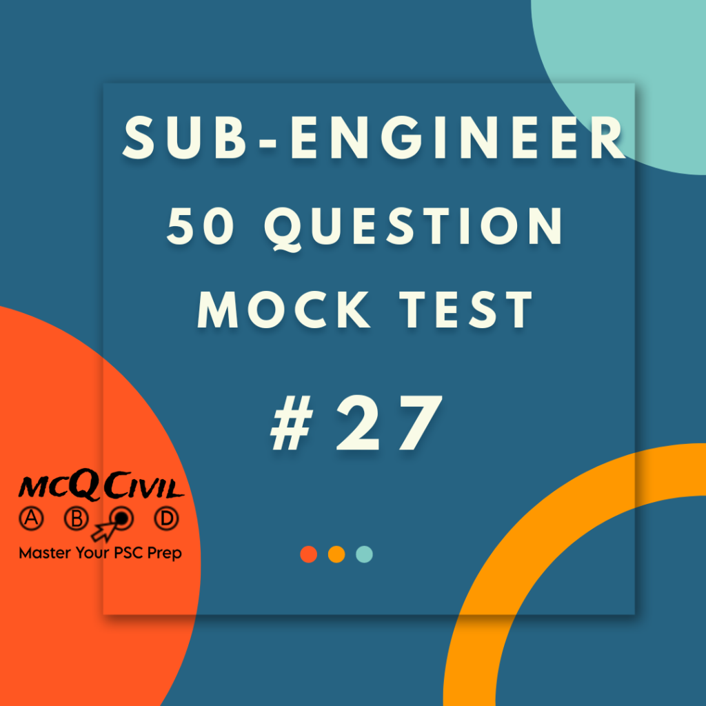civil engineer mcq