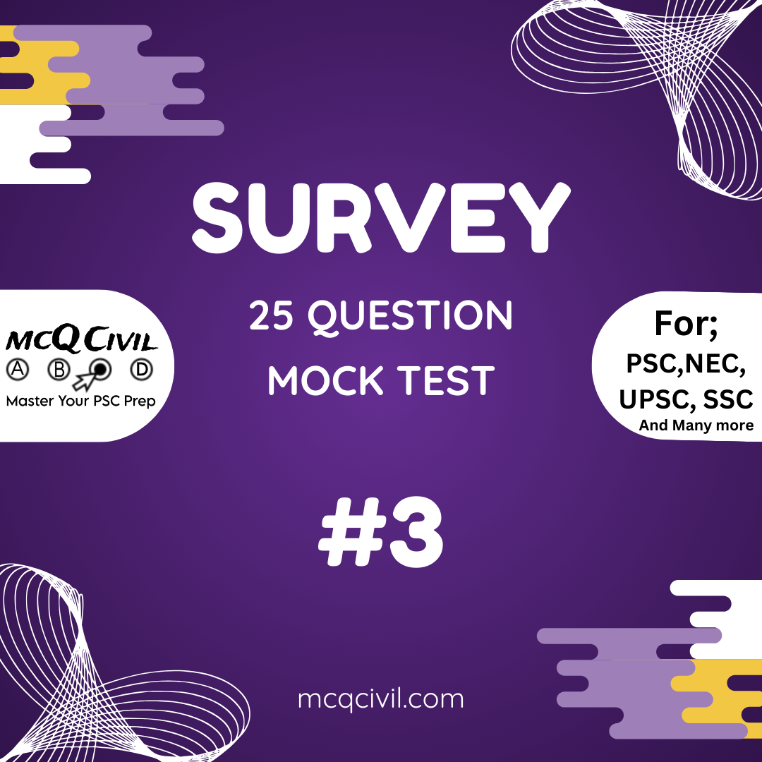 Survey McQ Chapter Wise McQ Test Of 25 Question 3 survey-mcq-chapter-wise-mcq-test-of-25-question-3