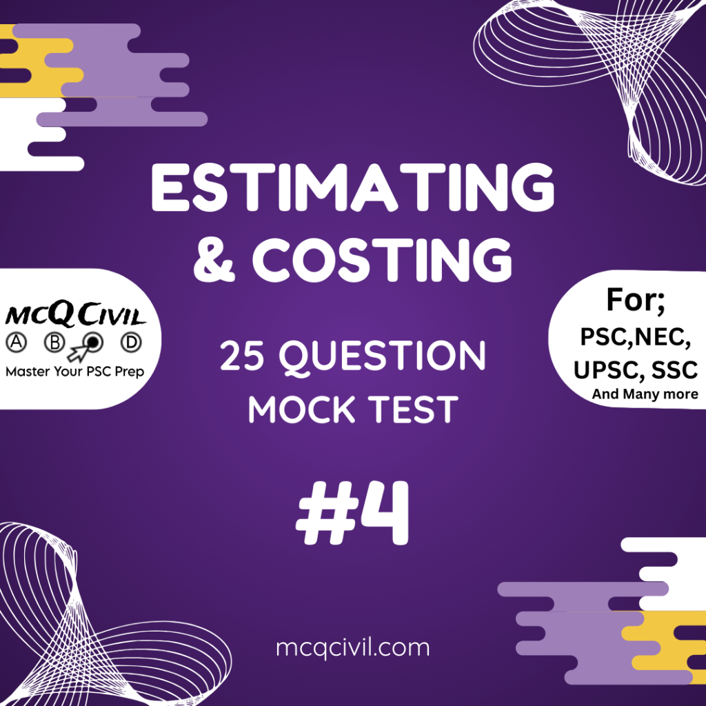 mcq of estimate