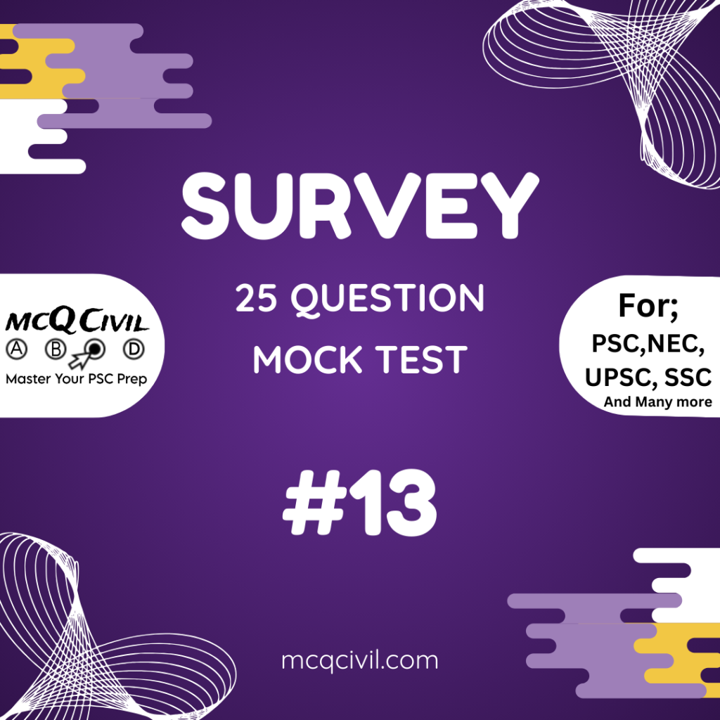 mock test of survey