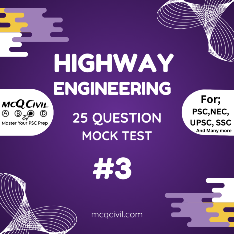 highway mcq test