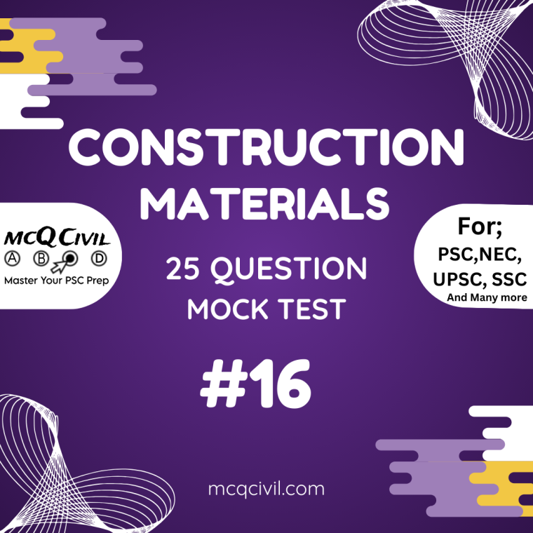 mcq on construction materials