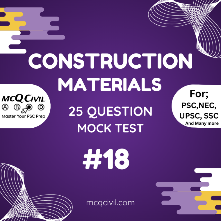 construction materials mcq