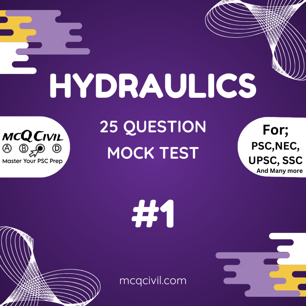 hydraulics mcq