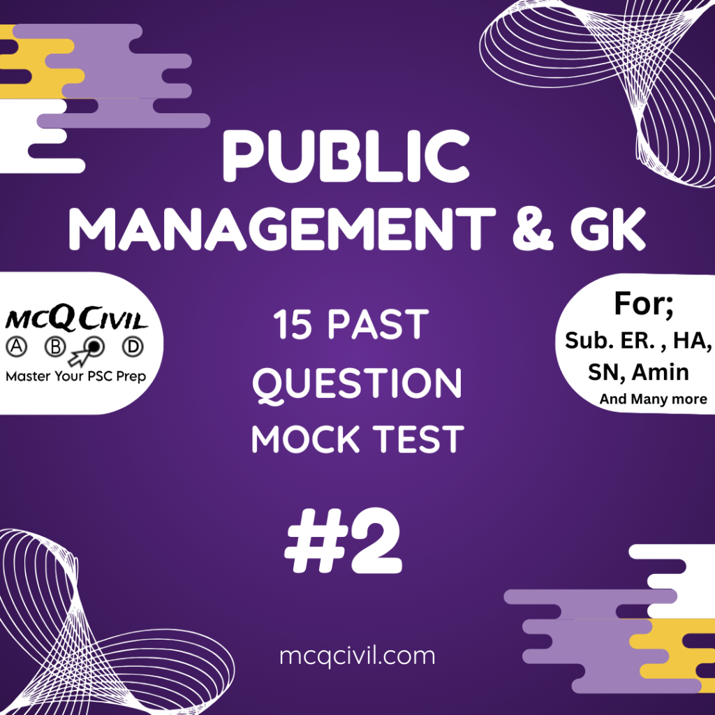 public management and gk test