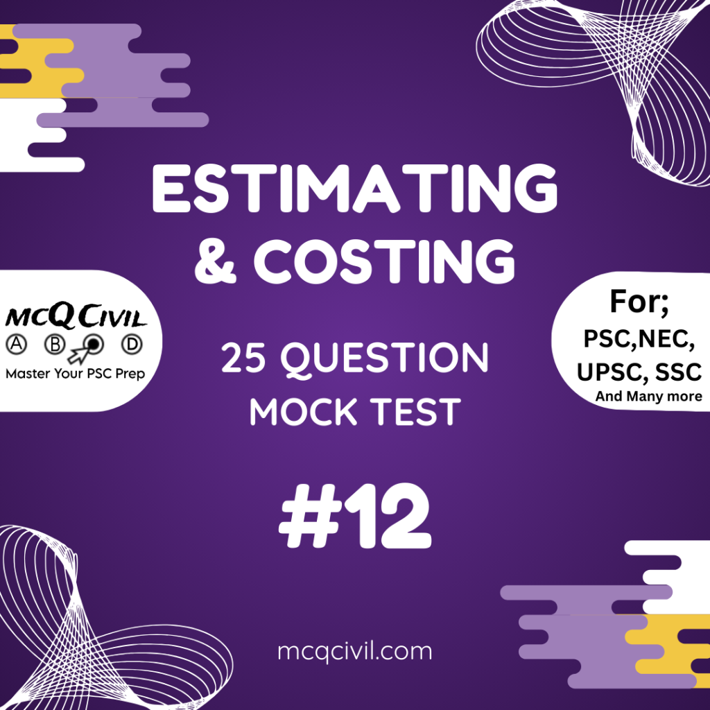 estimate mcq online test