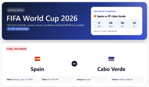 Today World cup match time in nepal
